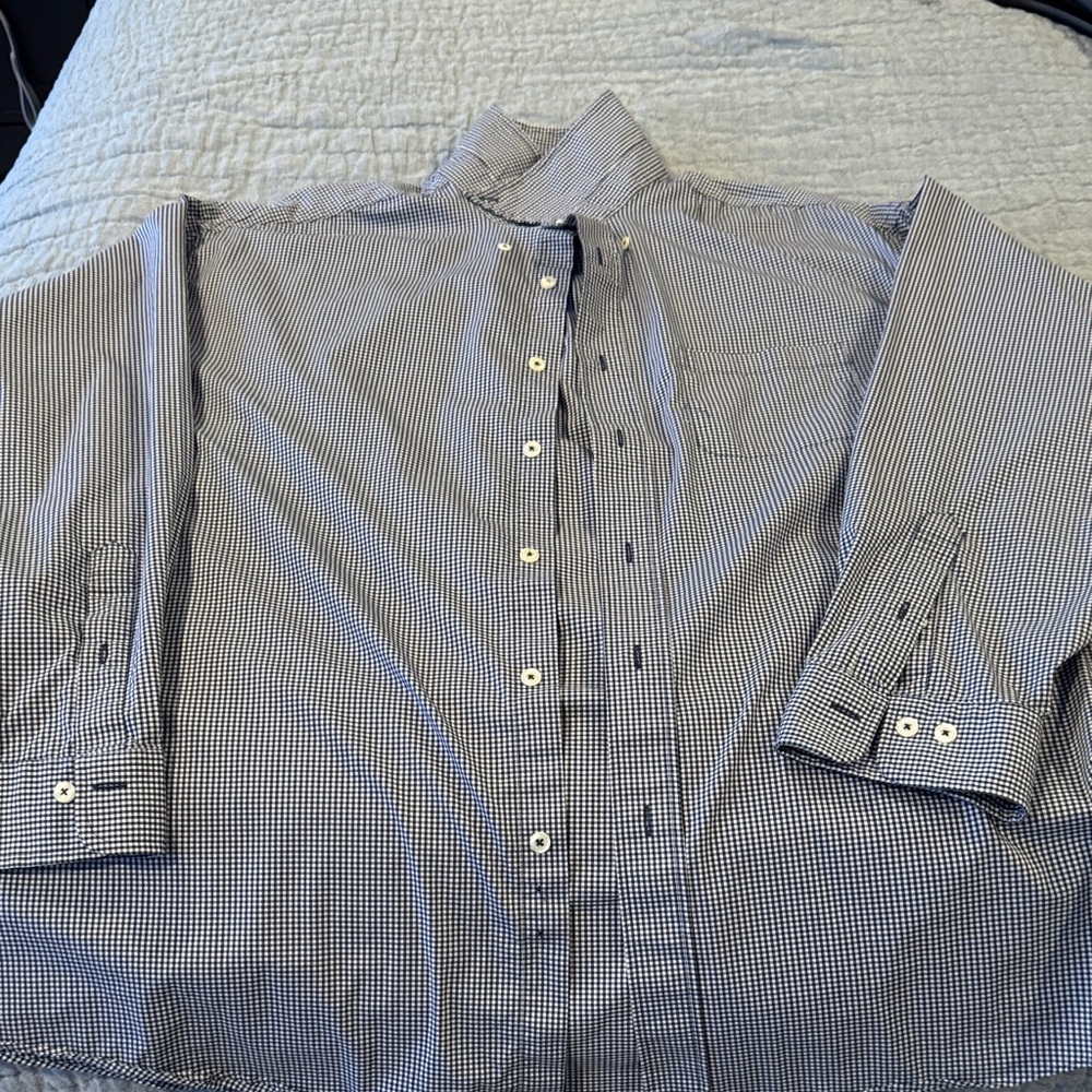Brooks Brothers Blue and White Gingham Shirt